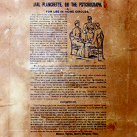 Back label of later Tuttle Psychograph in Hodge Collection Note new illustrations, endorsements, and a slight price drop
